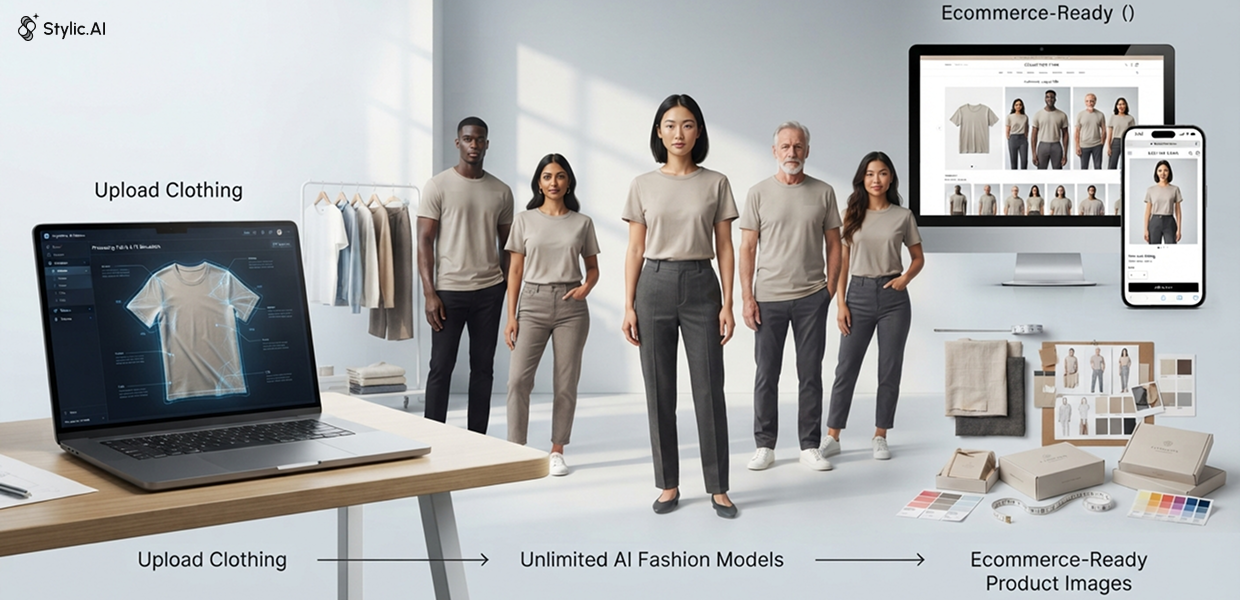 AI Fashion Model Generator for Ecommerce: Create Unlimited Model Photos for Your Products
