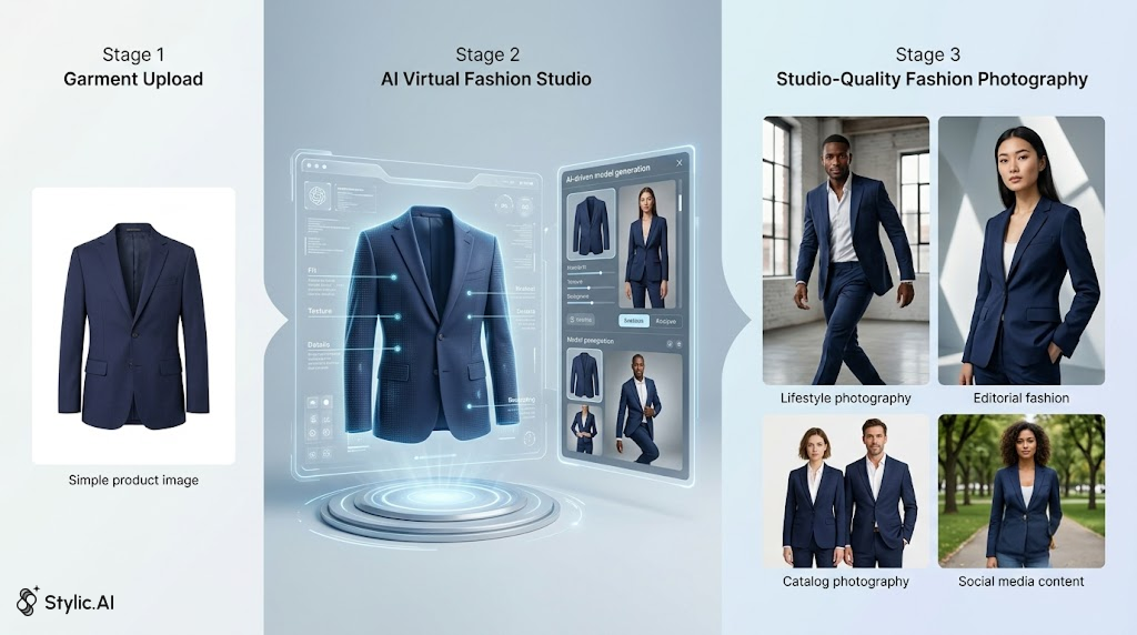 Virtual Fashion Photoshoot: How AI Creates Studio-Quality Fashion Photography Without Models